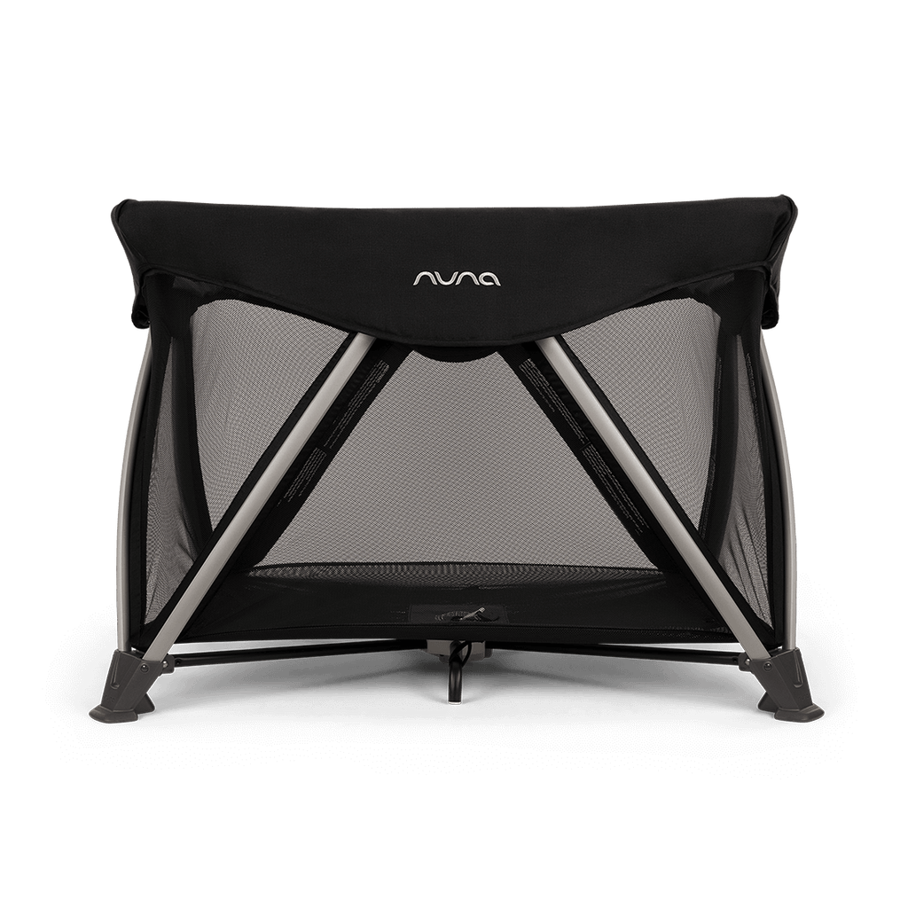 Nuna SENA Aire Travel Cot with Zip On Bassinet - Caviar