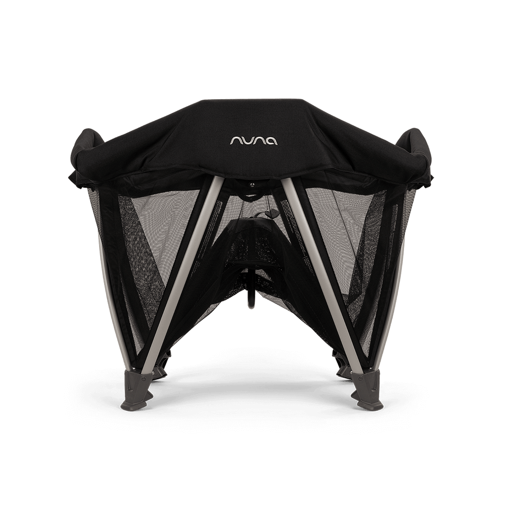 Nuna SENA Aire Travel Cot with Zip On Bassinet - Caviar