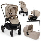 Nuna TRIV LX All Season with ARRA Flex & Base Curv Travel System Bundle - Cosmopolitan