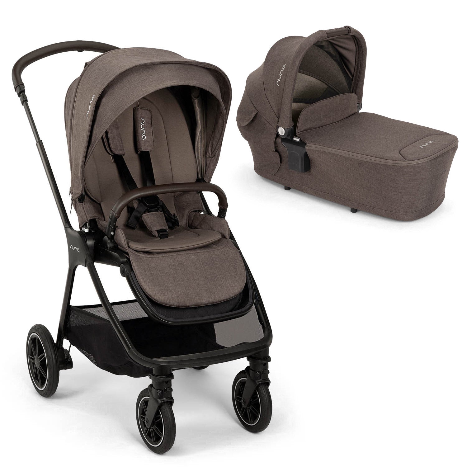 Nuna TRIV Next Stroller + LYTL Carrycot - Chestnut