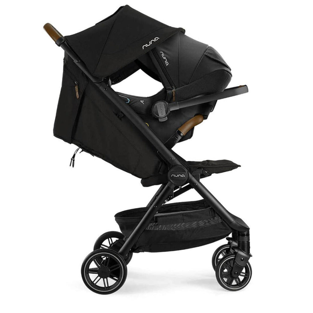 Nuna TRVL Compact Stroller with PIPA URBN Car Seat - Caviar 21