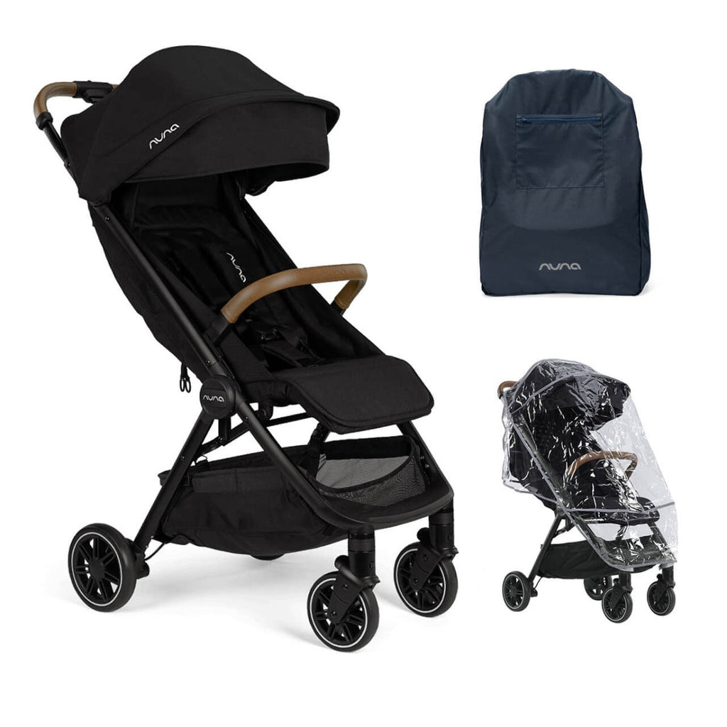 Nuna TRVL Compact Stroller with PIPA URBN Car Seat - Caviar 8