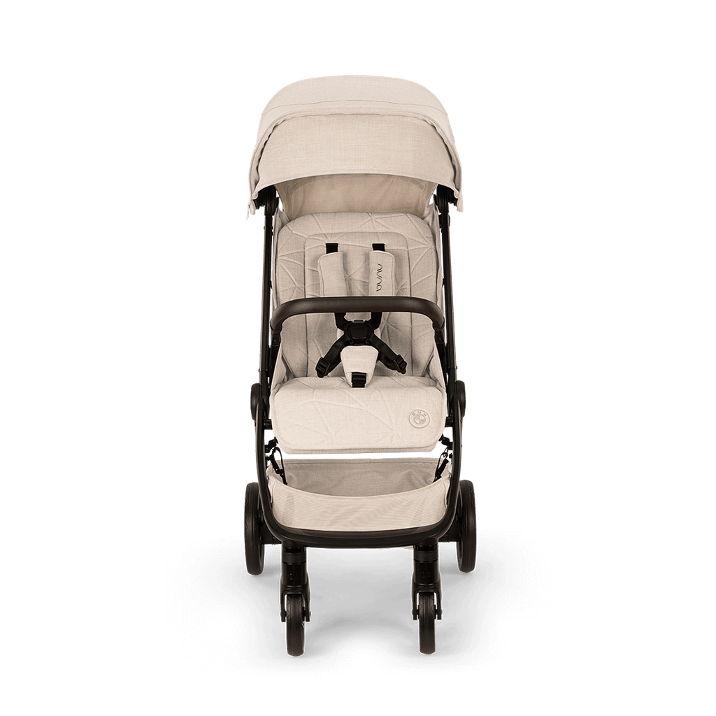 Nuna TRVL LX BMW Collection Compact Stroller with Raincover & Travel Bag - Mica