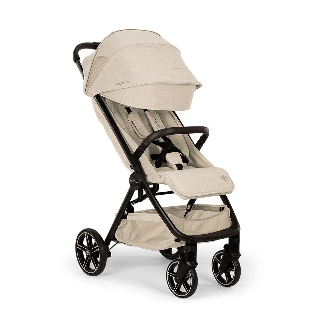 Nuna TRVL LX BMW Collection Compact Stroller with Raincover & Travel Bag - Mica