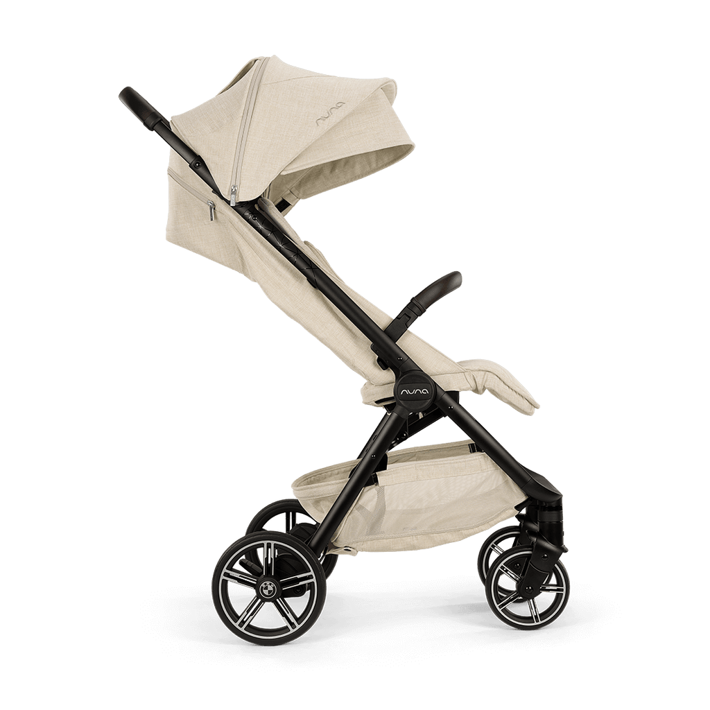 Nuna TRVL LX BMW Collection Compact Stroller with Raincover & Travel Bag - Mica