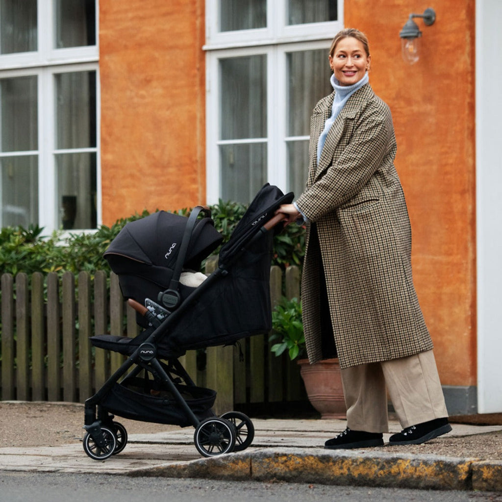 Nuna TRVL Compact Stroller with PIPA URBN Car Seat - Biscotti 16