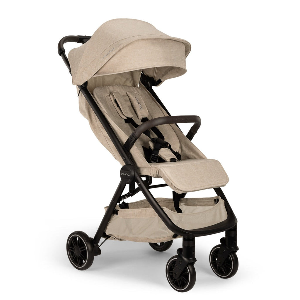 Nuna TRVL Compact Stroller with Raincover & Travel Bag - Biscotti 9
