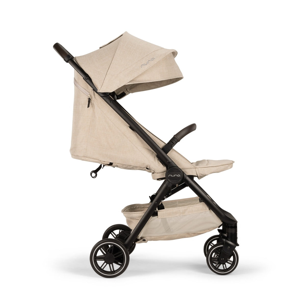 Nuna TRVL Compact Stroller with Raincover & Travel Bag - Biscotti 3