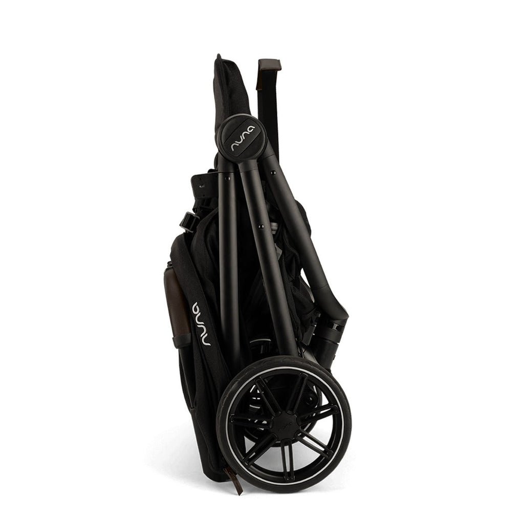 Nuna TRVL LX Compact Stroller with Raincover & Travel Bag - Caviar 19