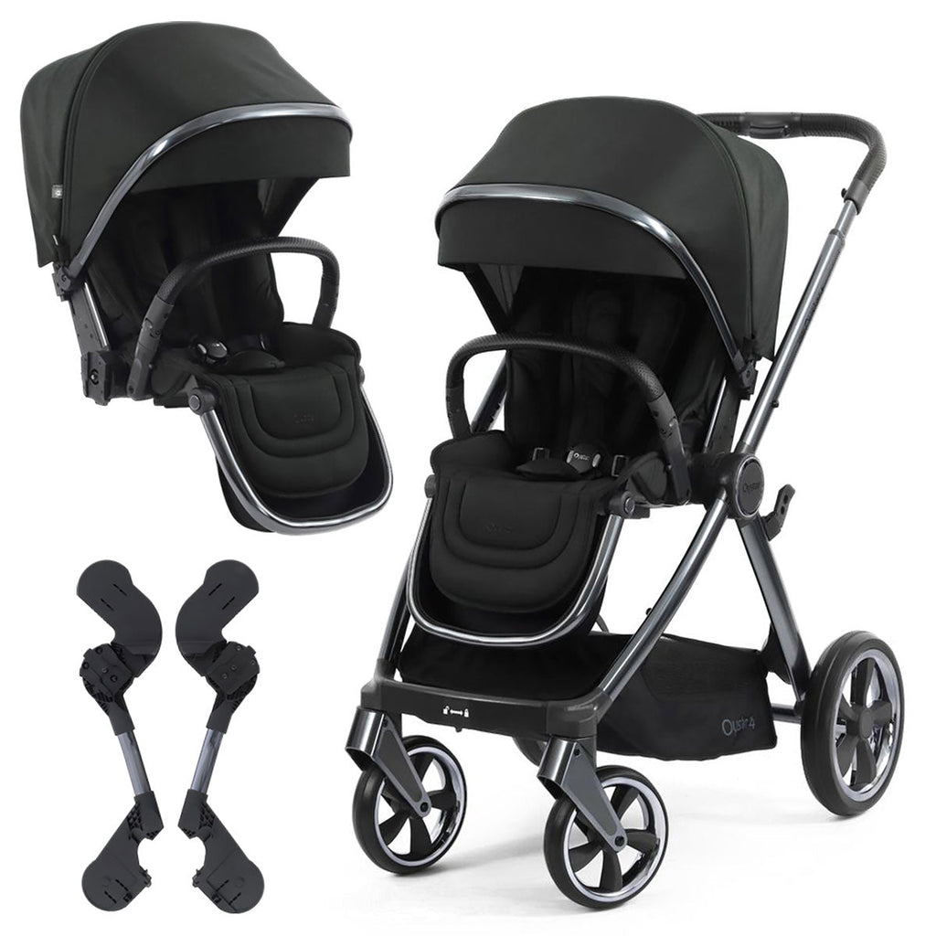 BabyStyle Oyster 4 Tandem Stroller - Black Olive