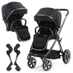 BabyStyle Oyster 4 Tandem Stroller - Carbonite