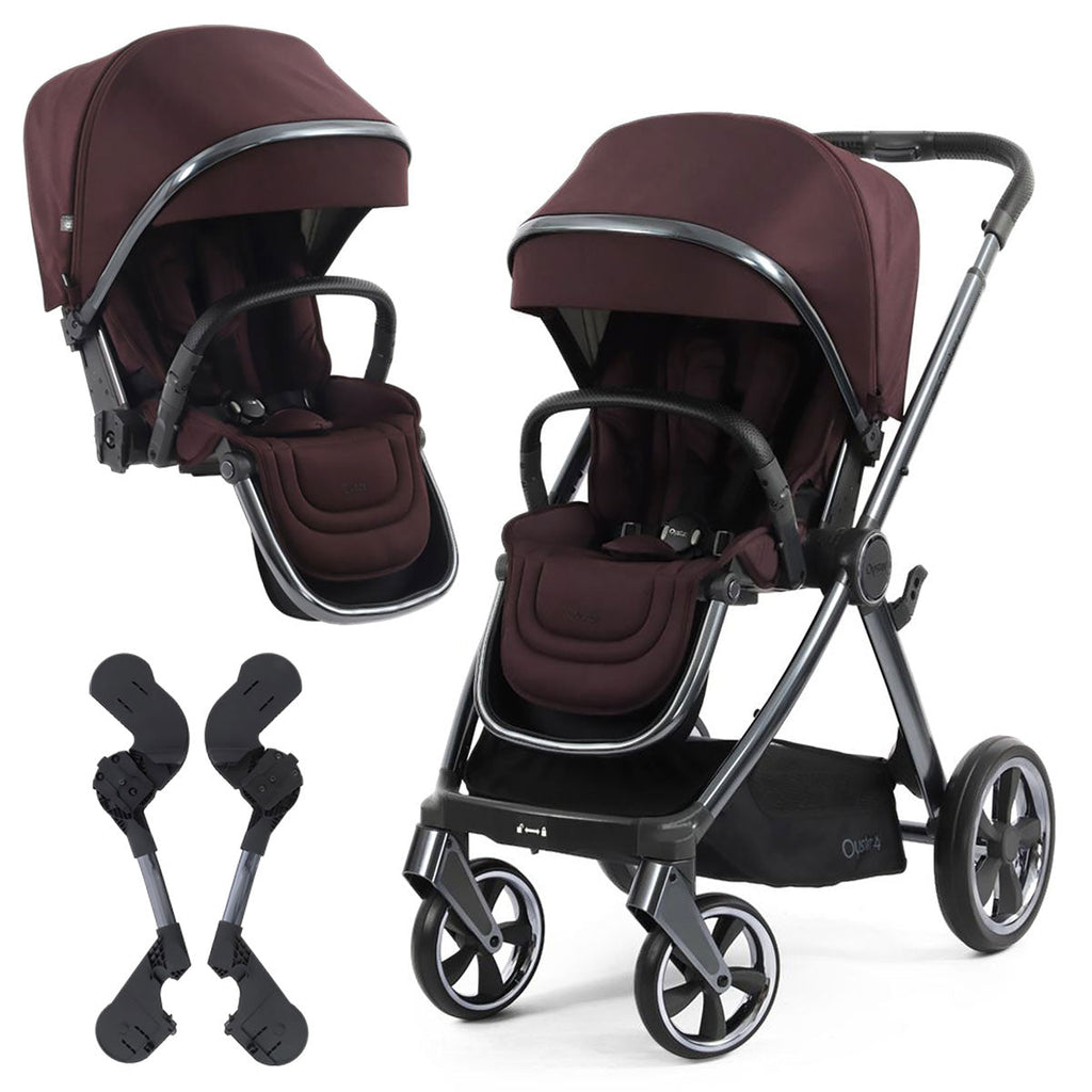 BabyStyle Oyster 4 Tandem Stroller - Mulberry