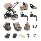 BabyStyle Oyster 4 Ultimate Baby & Toddler 360 Car Seat Bundle - Fawn