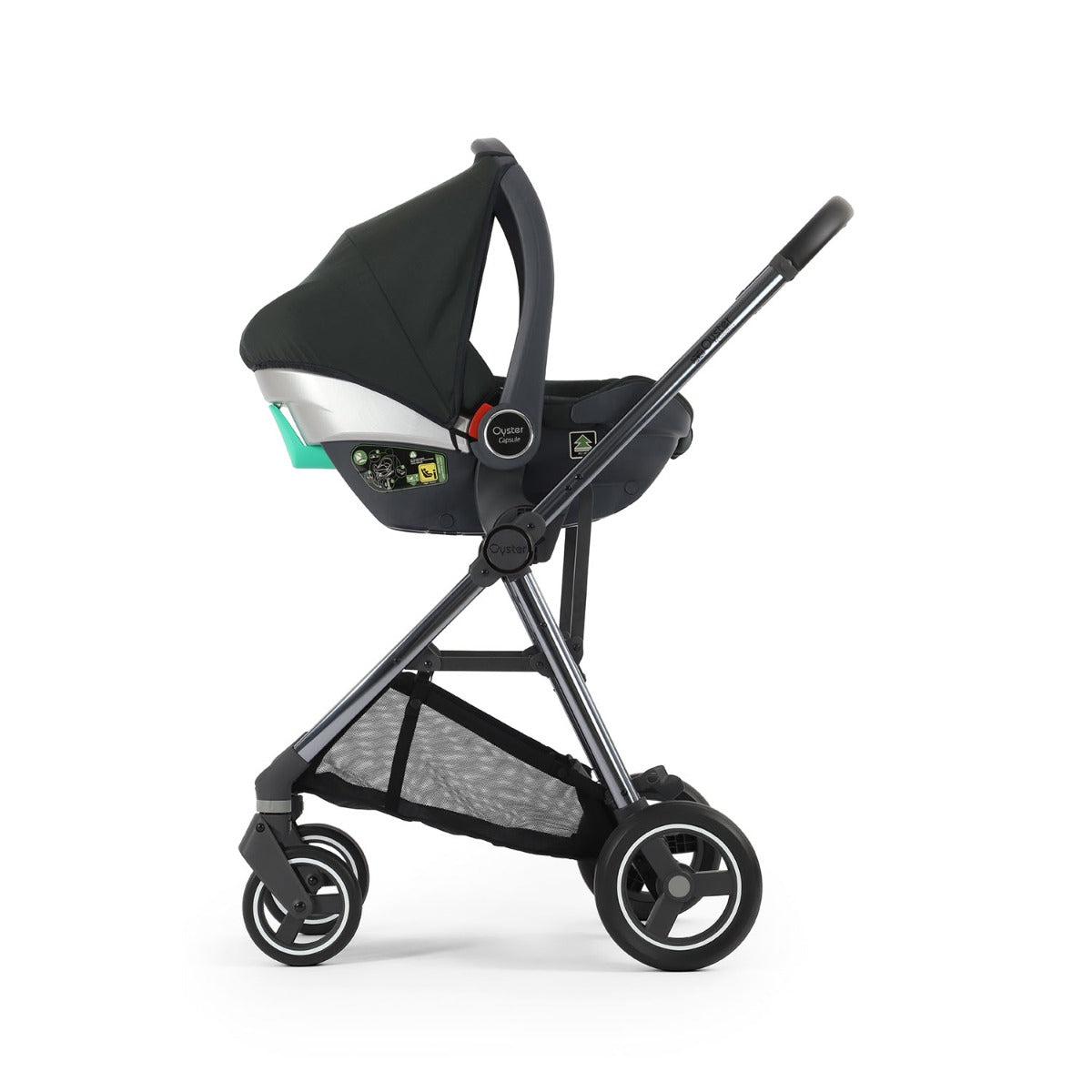 BabyStyle Oyster Gravity+ 5 Piece Maxi-Cosi Cabriofix iSize Bundle - Black Olive 32