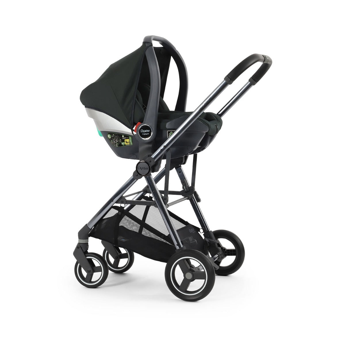 BabyStyle Oyster Gravity+ 9 Piece Maxi-Cosi Cabriofix iSize Bundle - Black Olive 35