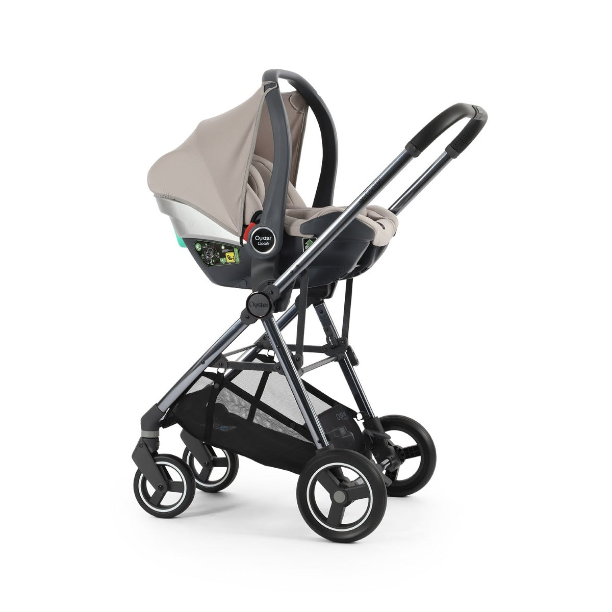 BabyStyle Oyster Gravity+ 9 Piece Maxi-Cosi Cabriofix iSize Bundle - Stone 50