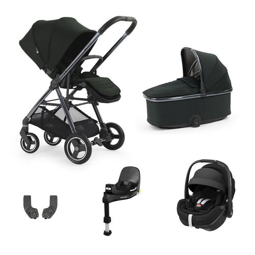BabyStyle Oyster Gravity+ 5 Piece Maxi-Cosi Pebble 360 Pro2 Bundle - Black Olive 1