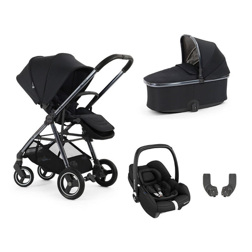 BabyStyle Oyster Gravity+ 4 Piece Maxi-Cosi Cabriofix iSize Bundle - Carbonite 1