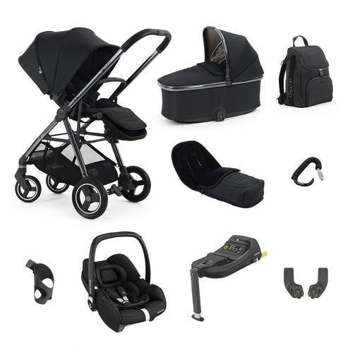 BabyStyle Oyster Gravity+ 9 Piece Maxi-Cosi Cabriofix iSize Bundle - Carbonite 1
