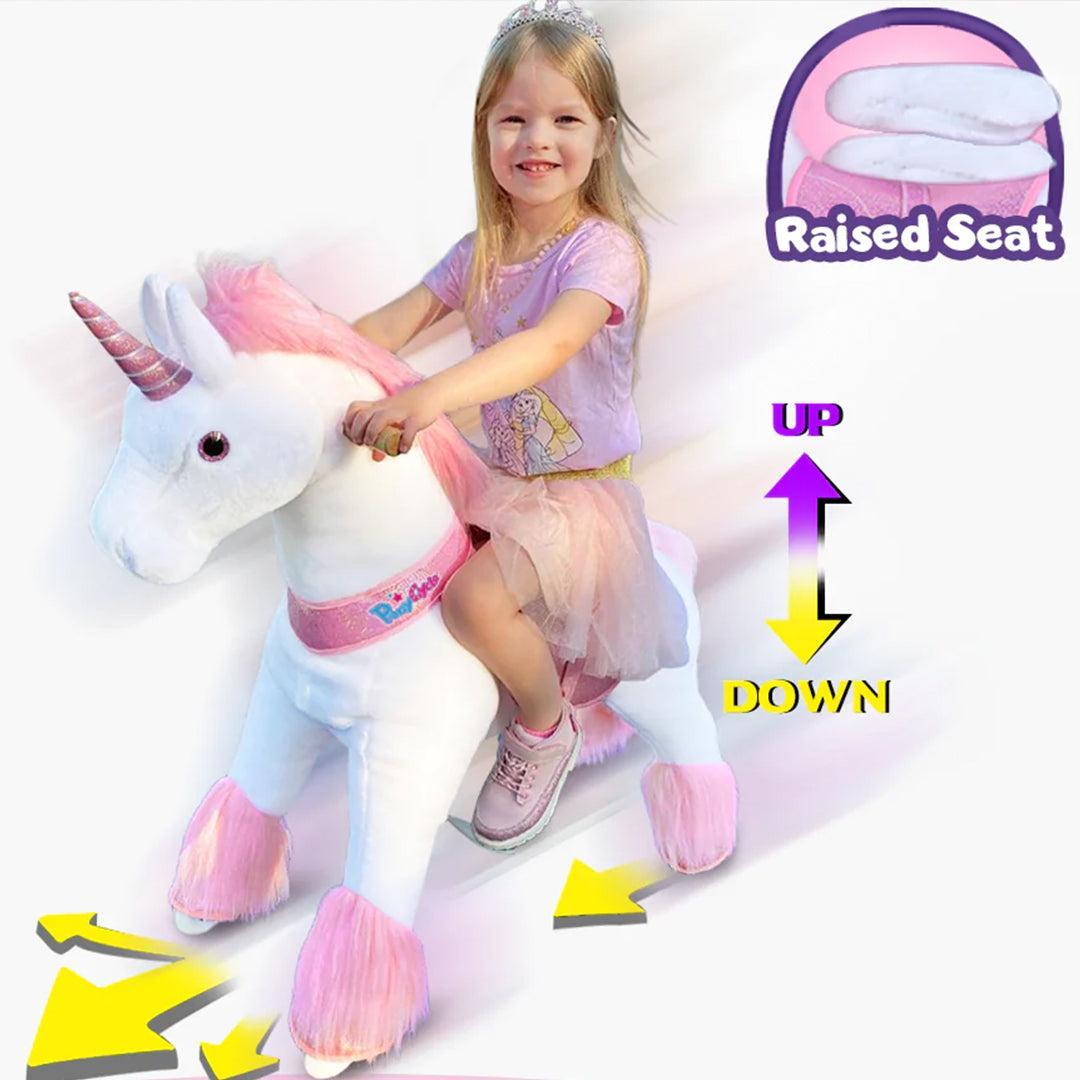 PonyCycle Ride on Pony Toy - Pink Unicorn