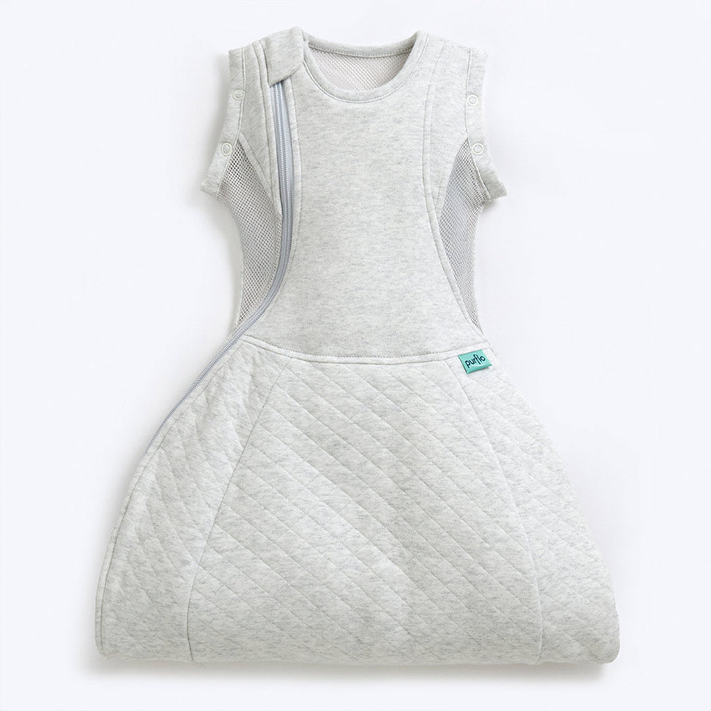 Purflo Swaddle To Sleep Bag - Minimal Grey - TOG 2.5