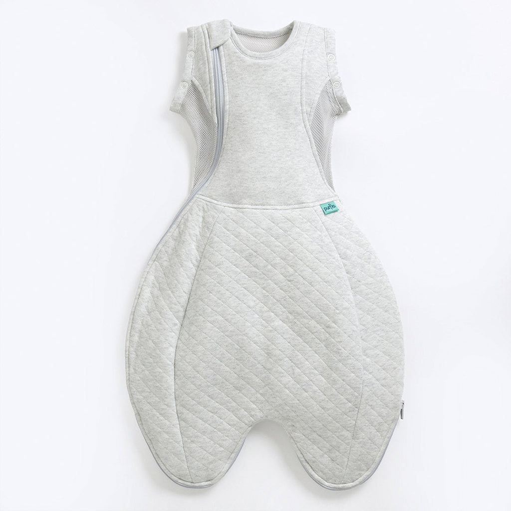Purflo Swaddle To Sleep Bag - Minimal Grey - TOG 2.5