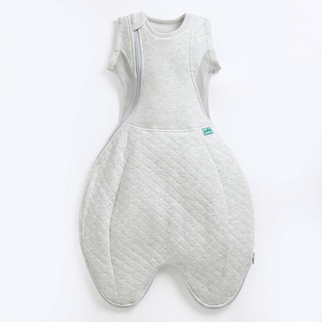 Purflo Swaddle To Sleep Bag - Minimal Grey - TOG 2.5