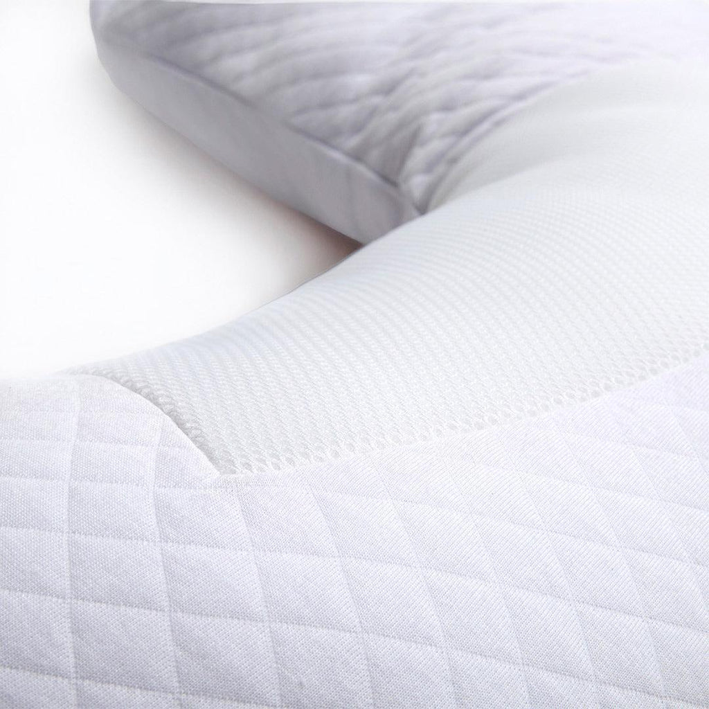 Purflo Breathe Pregnancy Pillow - Luxe White
