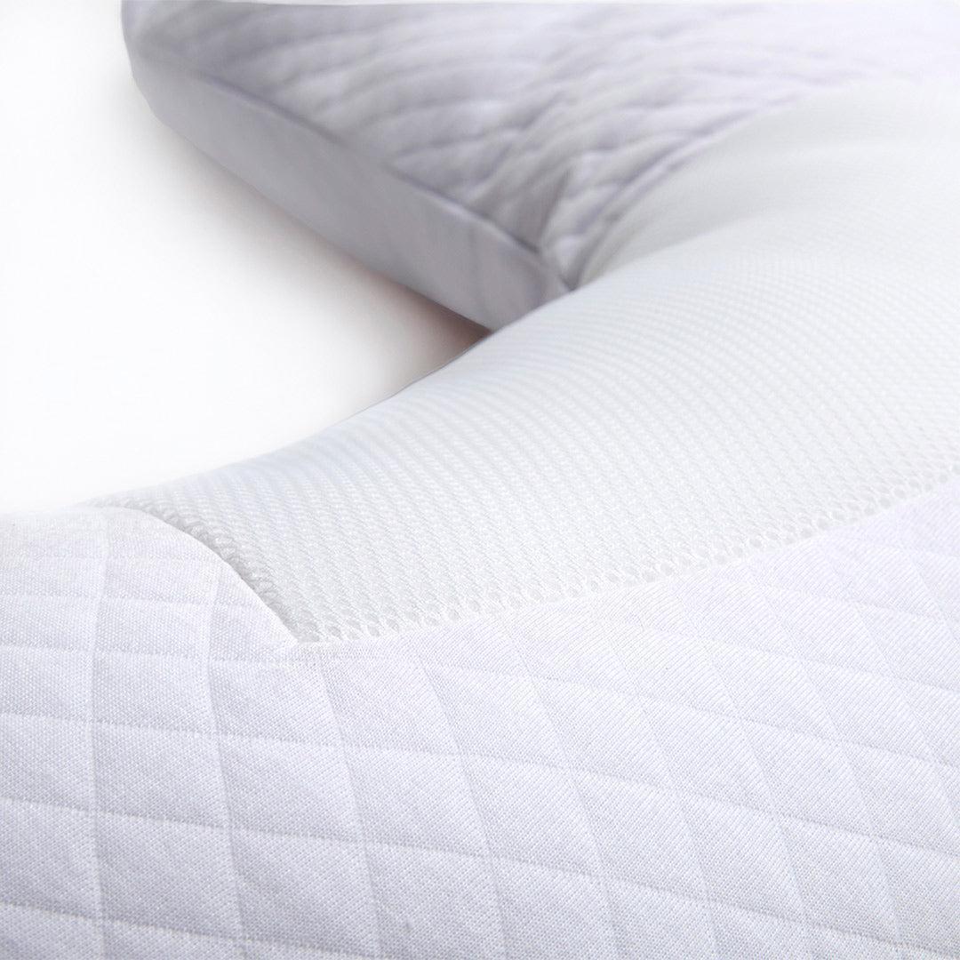 Purflo Breathe Pregnancy Pillow - Luxe White