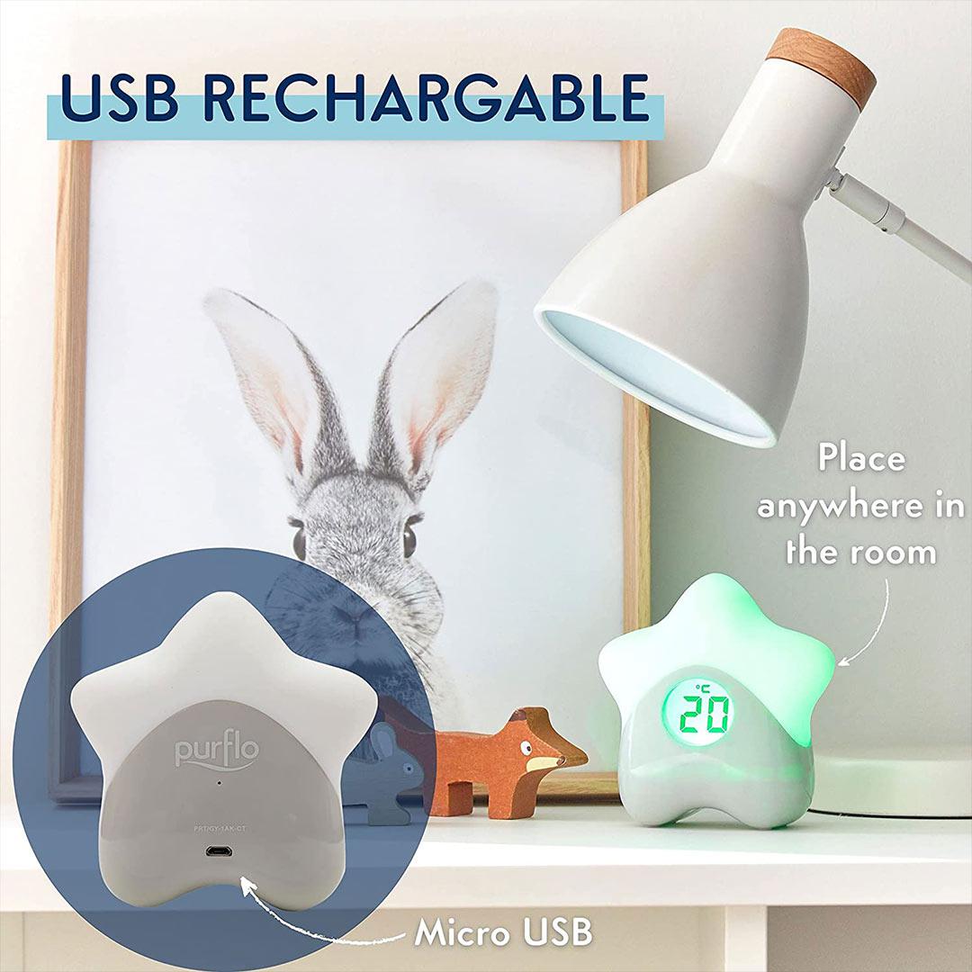 Purflo Starlight Colour-Changing Room Thermometer