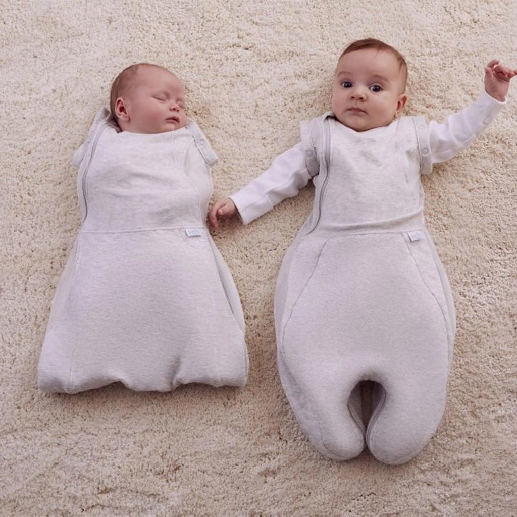 Purflo Swaddle To Sleep Bag - Minimal Grey - TOG 2.5