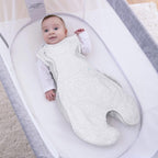 Purflo Swaddle To Sleep Bag - Minimal Grey - TOG 2.5