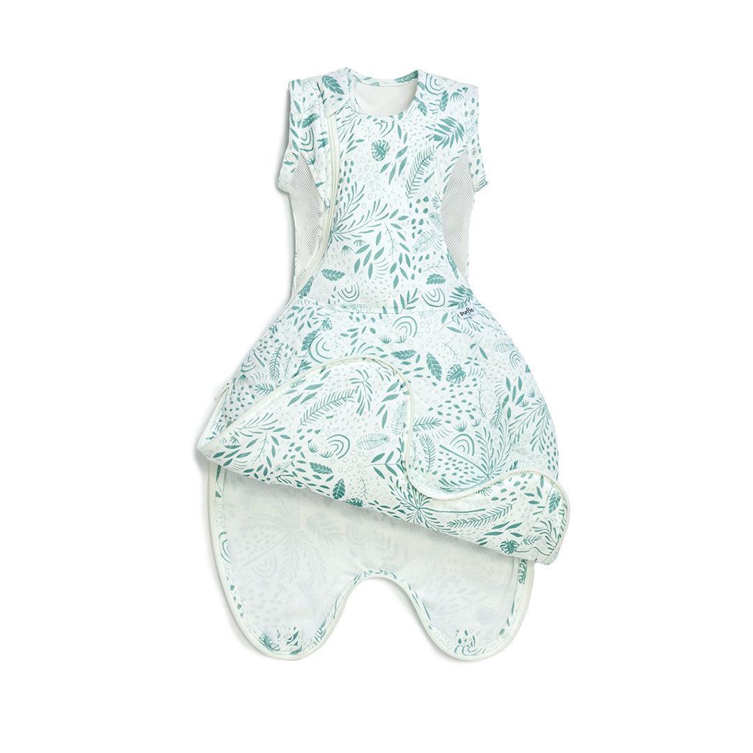 Purflo Swaddle to Sleep Bag 2.5 Tog 0-4m All Seasons -  Jungle Fever