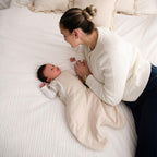 Purflo Swaddle to Sleep Bag  0-4m 2.5 Tog - Lightweight - Sand