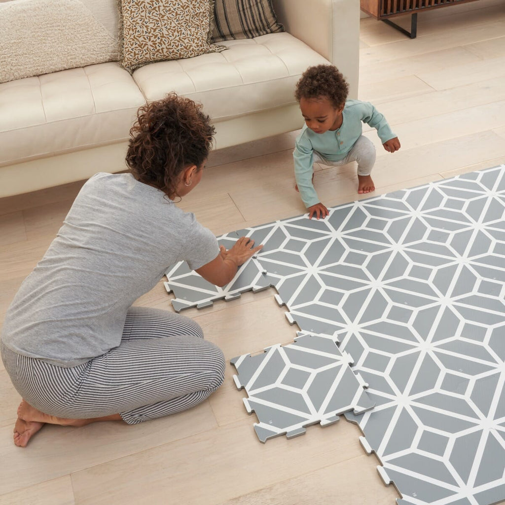 Tutti Bambini Puzzle Playmat - Tiles Grey