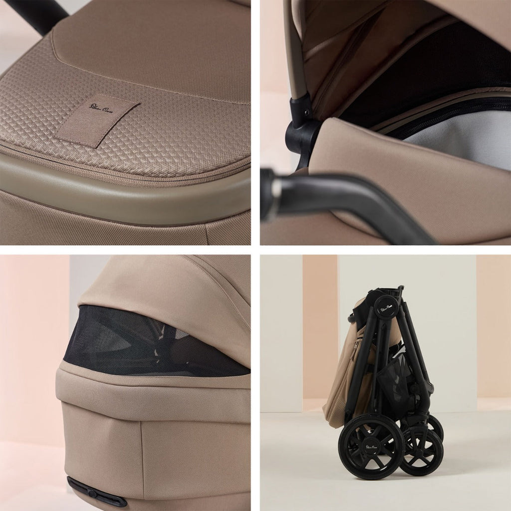 Silver Cross Reef 2 with First Bed Folding Carrycot and Accessory Bundle - Mocha 5