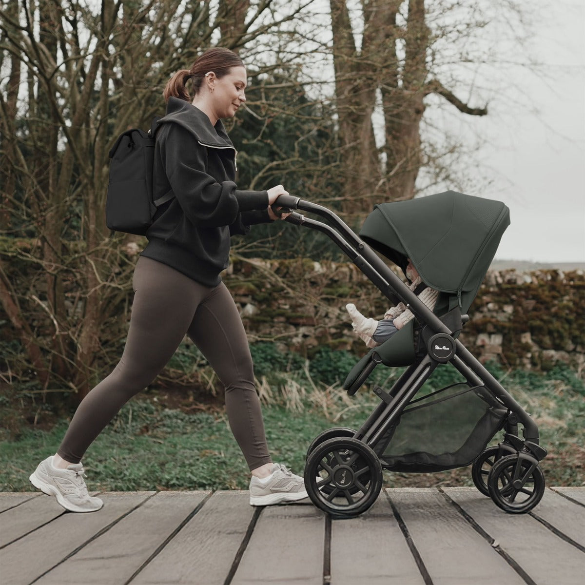 Silver Cross Reef 2 with First Bed Folding Carrycot and Accessory Bundle - Pewter 2