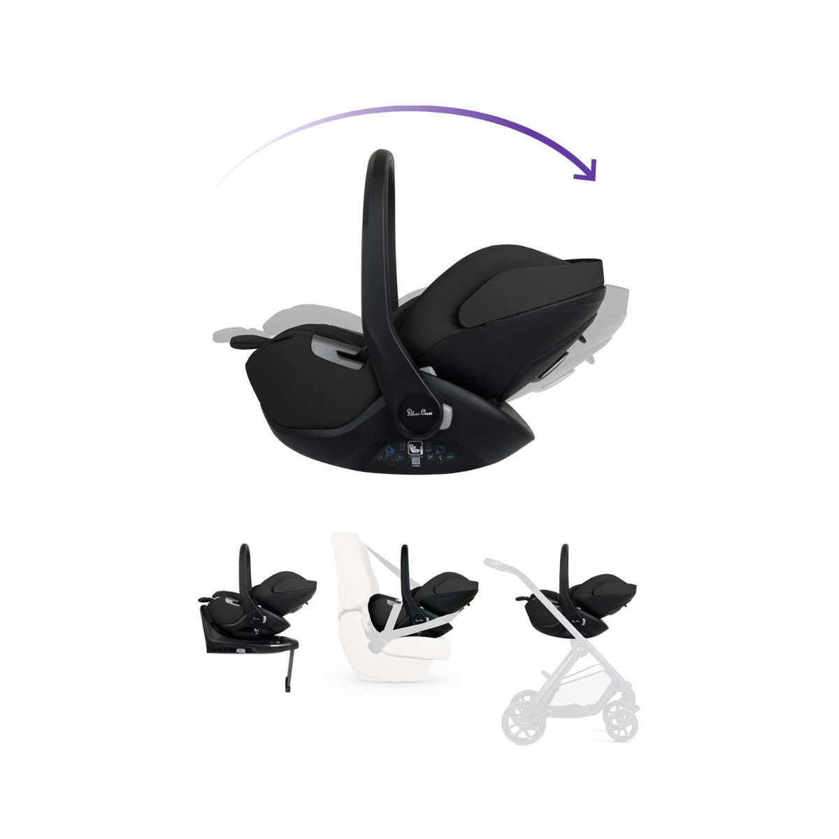 Silver Cross Reef 2 Special Edition Ultimate 360 Family Car Seat Bundle - Ganache 2