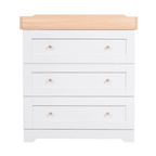 Tutti Bambini Malmo Cot Bed with Rio Furniture 2 Piece Room Set - Dove Grey/Honey Oak