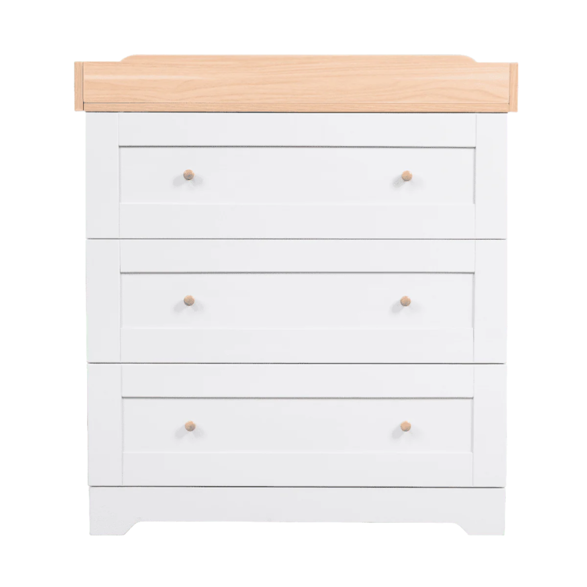 Tutti Bambini Malmo Cot Bed with Rio Furniture 2 Piece Room Set - Dove Grey/Honey Oak