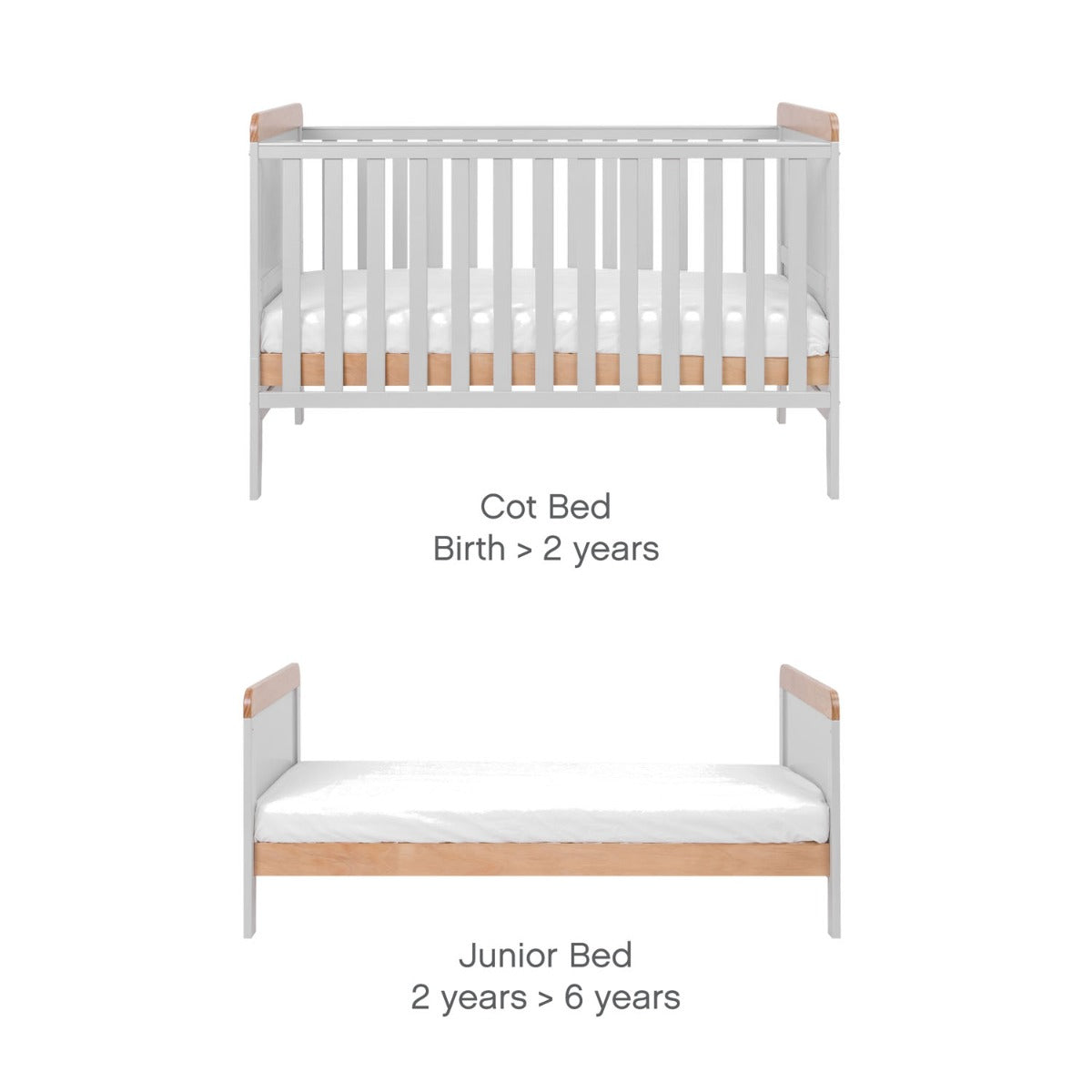 Tutti Bambini Rio 2pc Room Set - Dove Grey/Oak 5