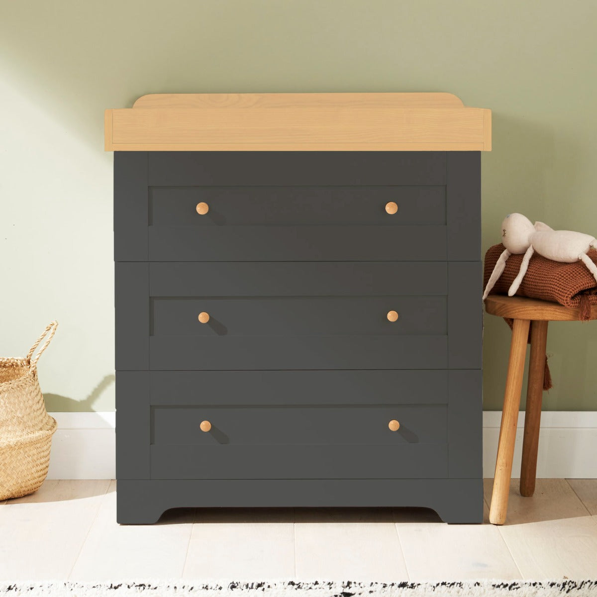 Tutti Bambini Rio 2pc Room Set - Slate/Oak 3