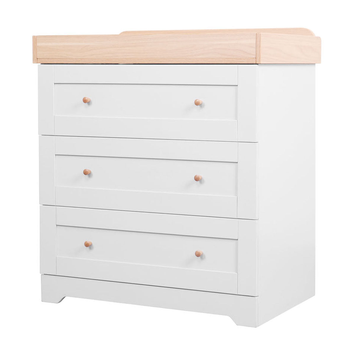 Tutti Bambini Malmo Cot Bed & Rio Furniture 3pc Set - Dove Grey/Oak 22