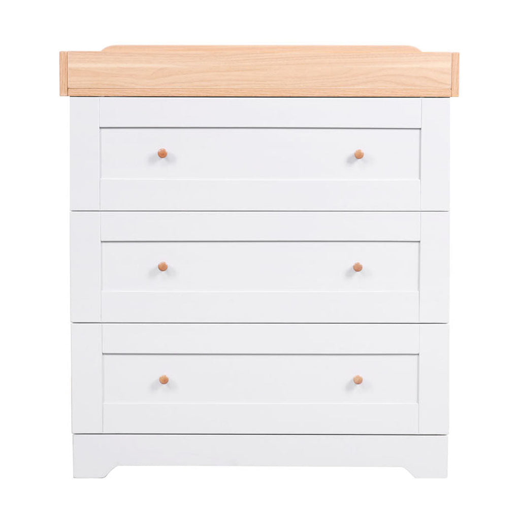 Tutti Bambini Malmo Cot Bed & Rio Furniture 3pc Set - Dove Grey/Oak 25
