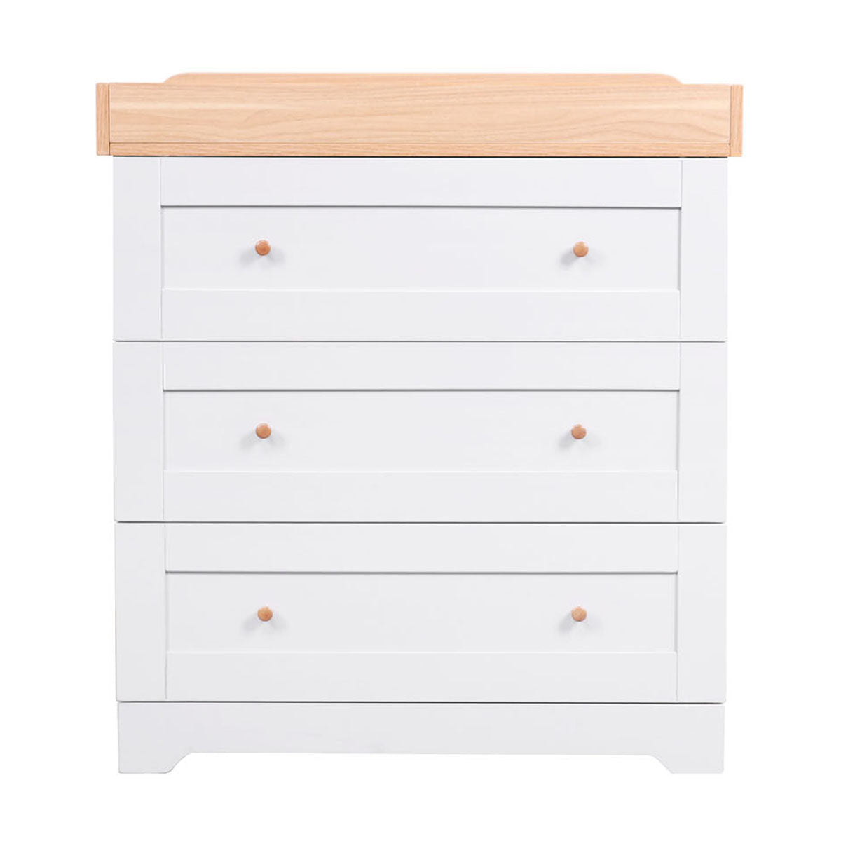 Tutti Bambini Malmo Cot Bed & Rio Furniture 3pc Set - Dove Grey/Oak 25