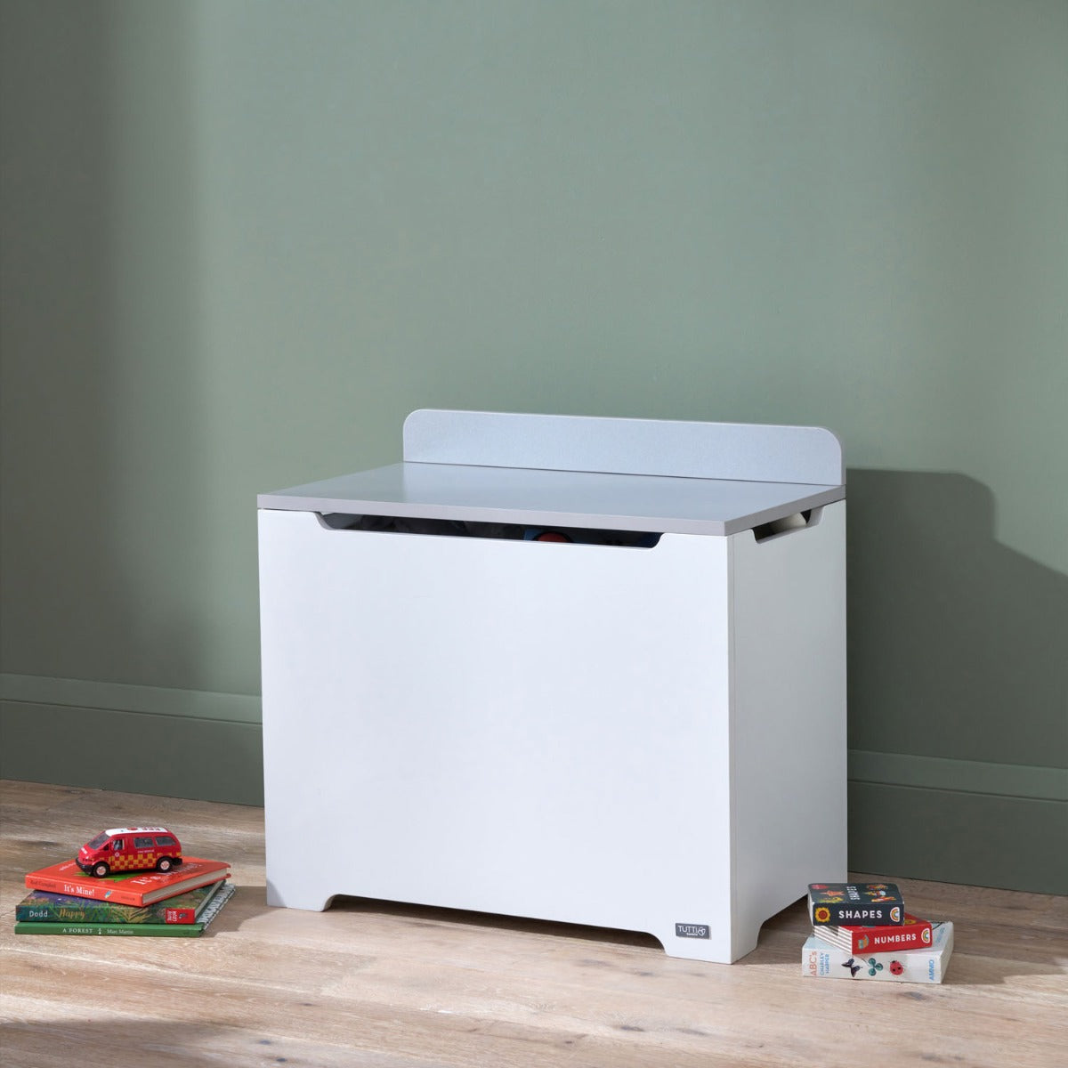 Tutti Bambini Rio Toy Box - White/Dove Grey 1