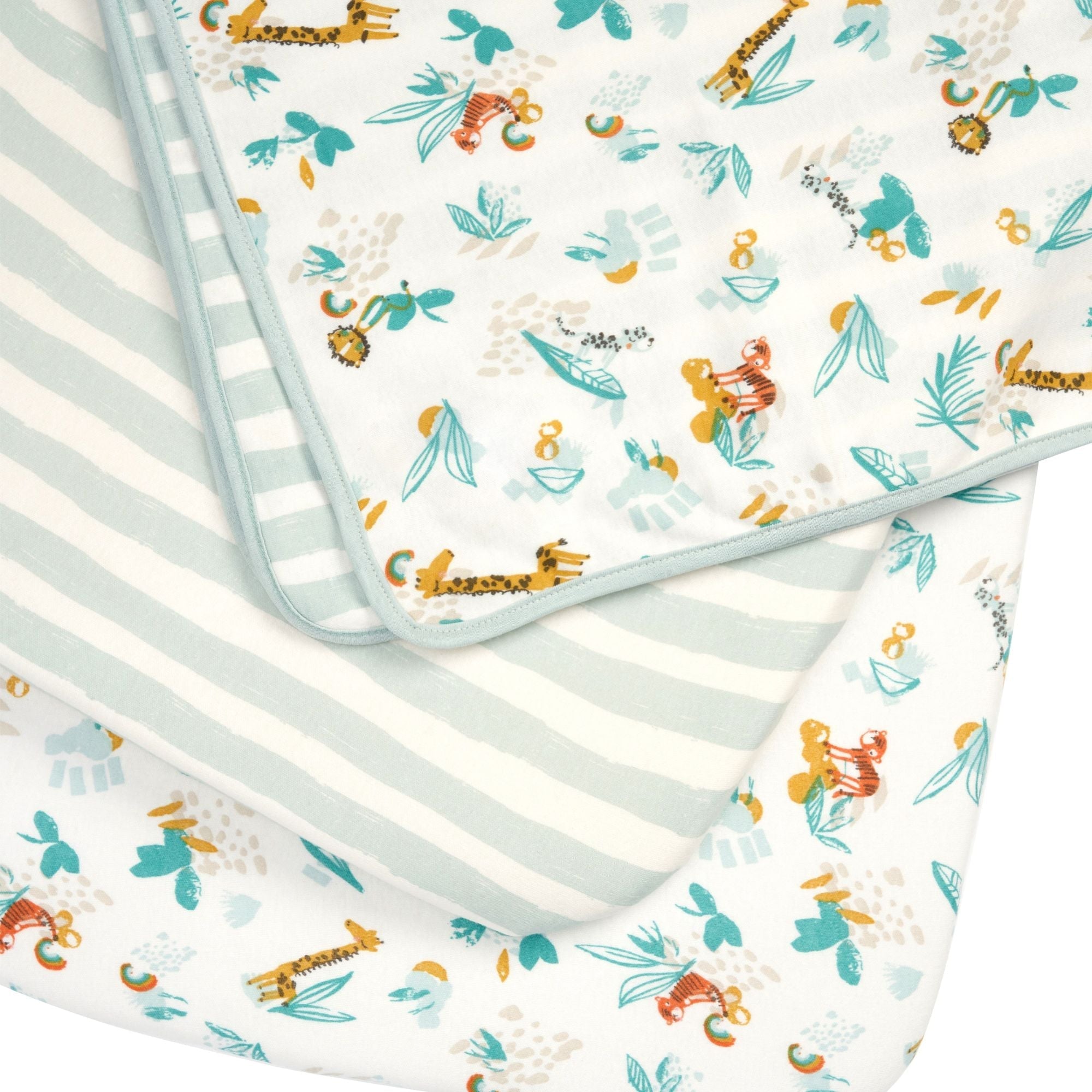 Tutti Bambini CoZee Air Bedside Crib & Bedding Bundle - Run Wild