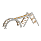 Tutti Bambini Scala Montessori 3-in-1 Pikler Climbing Frame with Climbing Wall - Mushroom