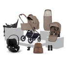 Silver Cross Breez Ultimate Cybex Cloud T & 360 Base Bundle - Champagne