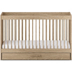 Silver Cross Geneva 3 Piece Nursery Set with Convertible Cot Bed, Dresser & Wardrobe